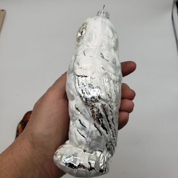 Lot 2 VTG Blown Glass Mercury Owl Christmas Ornaments- Germany & Czech Republic - Picture 11 of 16